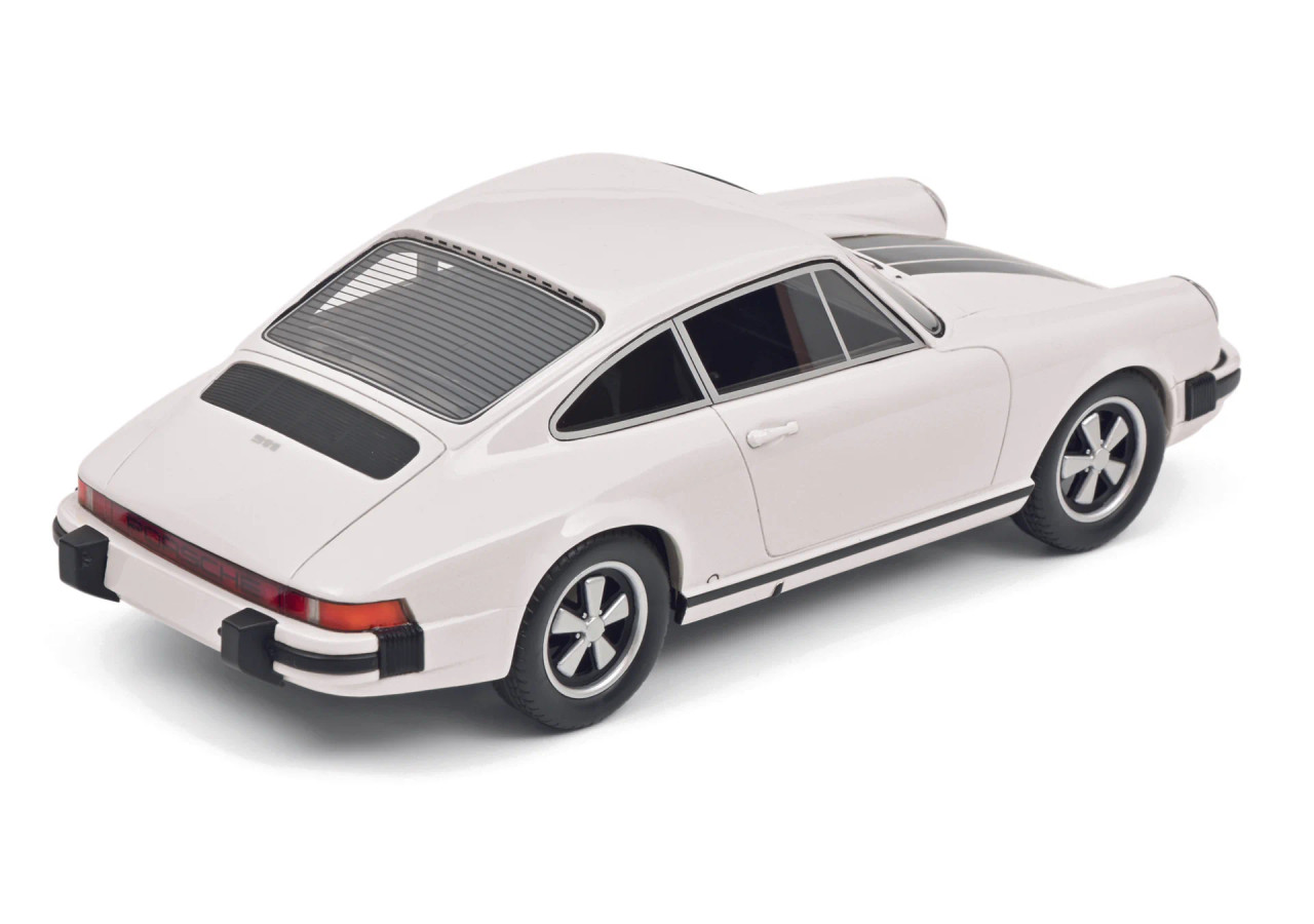 1/18 Schuco Porsche 911 Coupe (White & Black) Diecast Car Model