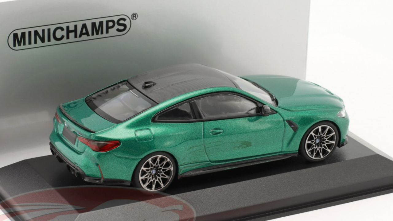 1/43 Minichamps BMW M4 Competition Coupe (G82) (Green Metallic) Car Model