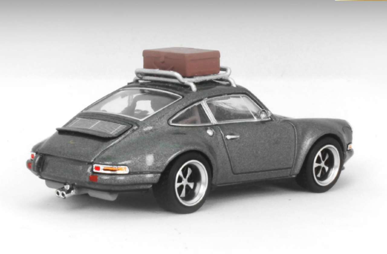 1/64 POPRACE Porsche SINGER GREY WITH LUGGAGE