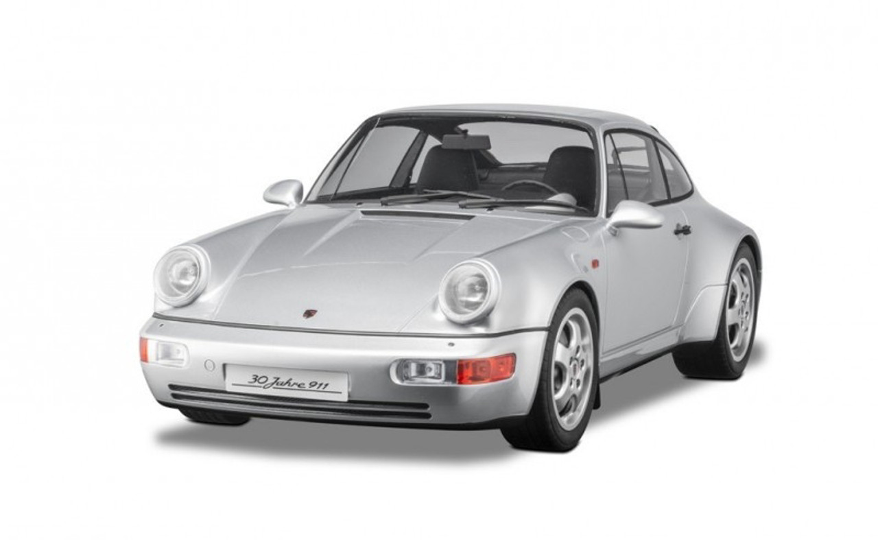 1/8 Minichamps 1993 Porsche 911 type 964 Carrera 4 " 30 Years Porsche 911 " (Polar Silver Grey) Resin Car Model Limited