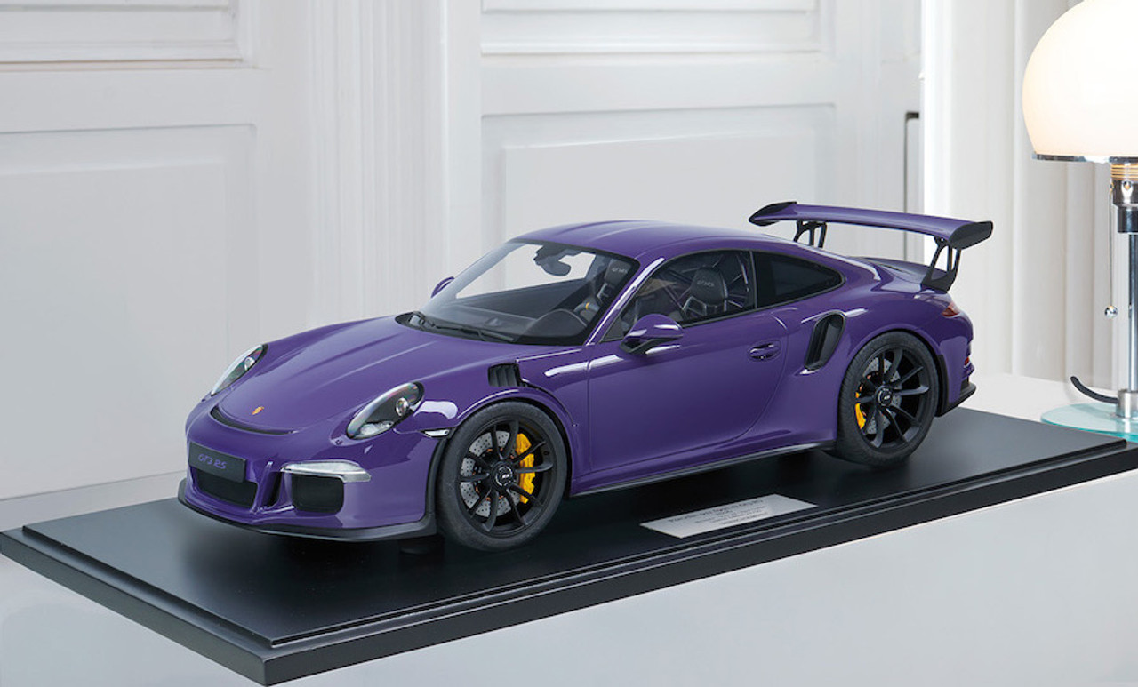 1/8 Minichamps 2016 Porsche 911 (991.1) GT3 R (Ultraviolet Purple) Resin Car Model Limited 99 Pieces