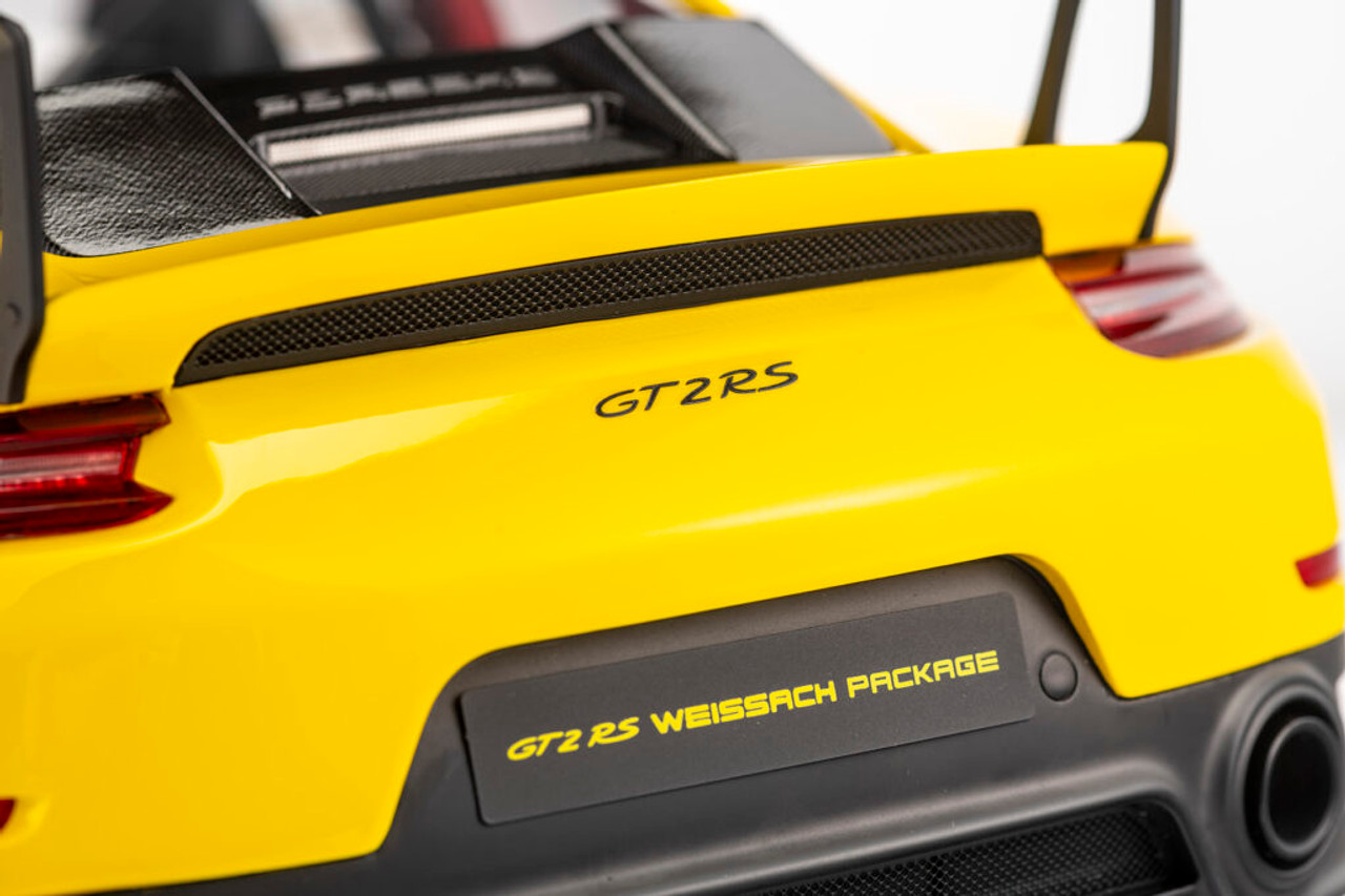 1/8 Minichamps 2018 Porsche 911 (991.2) GT2 RS (Racing Yellow) Resin Car Model Limited 99 Pieces
