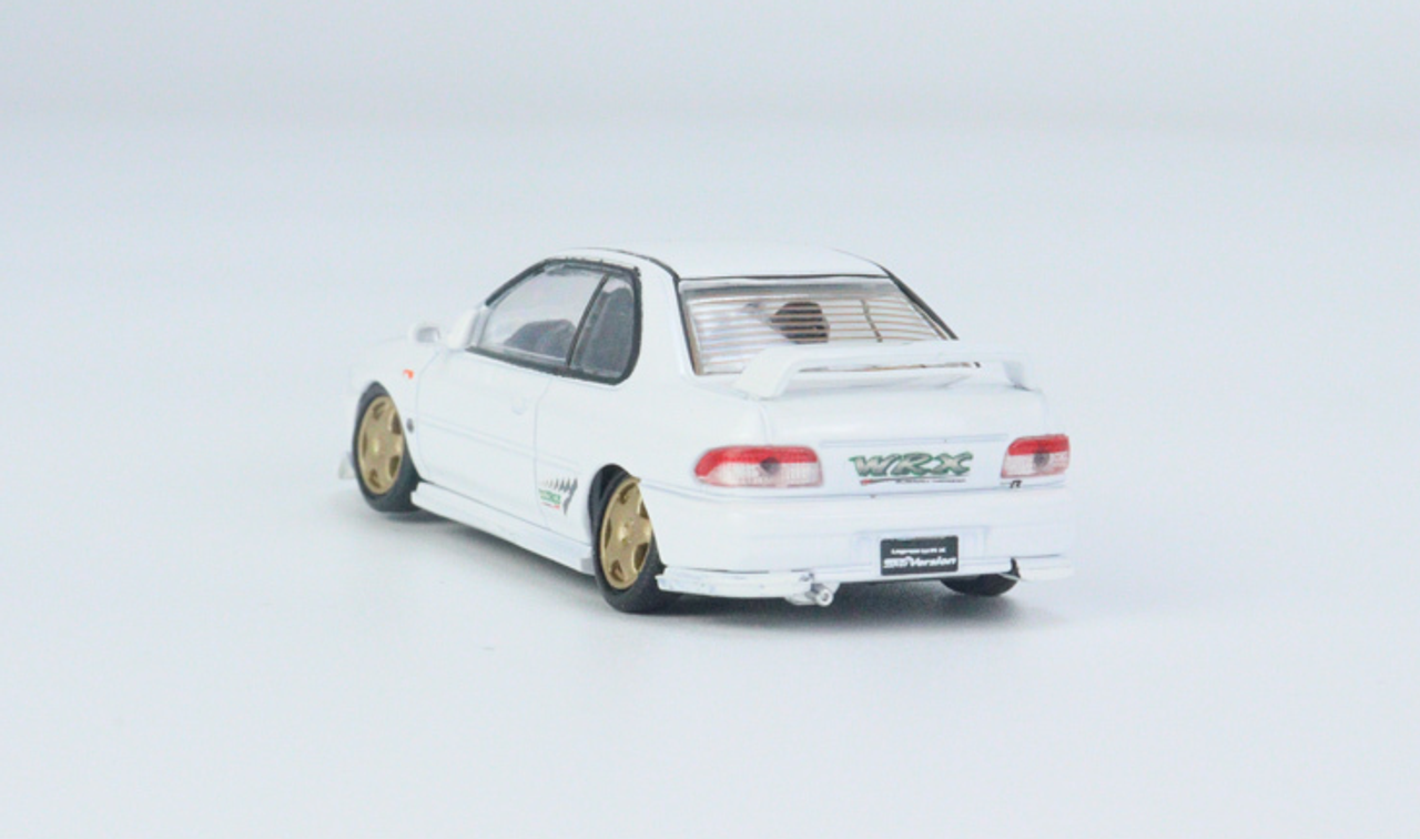 1/64 BM Creations Subaru Impreza WRX Type R 3, 4-6 -White Diecast Car Model