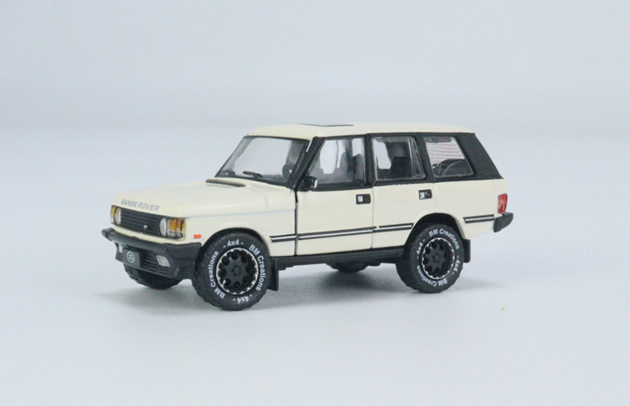 1/64 BM Creations Land Rover 1992 Range Rover Classic LSE -White Diecast Car Model