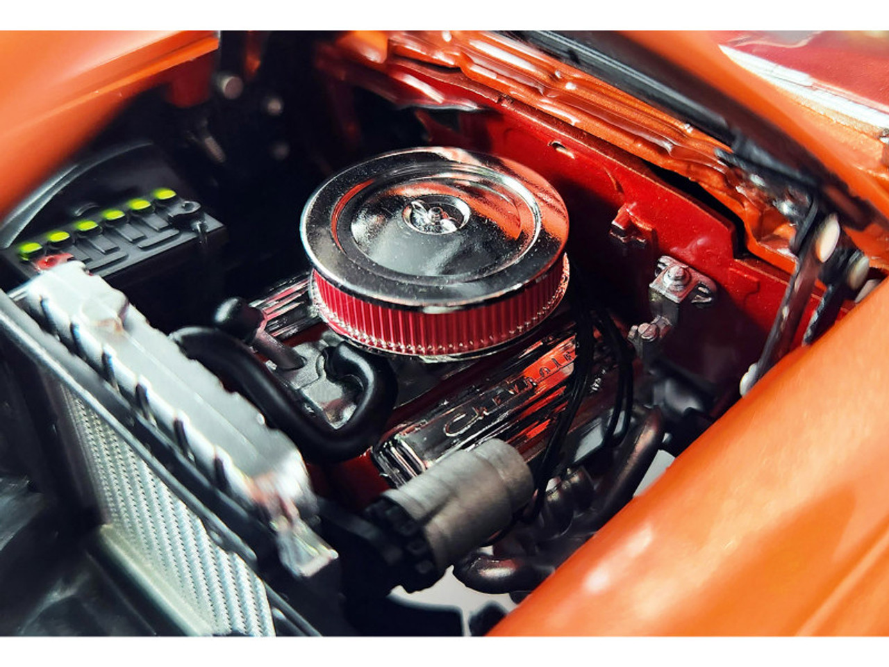 m 1/18 ACME 1957 Chevrolet 150 Custom Cruiser (Orange Red