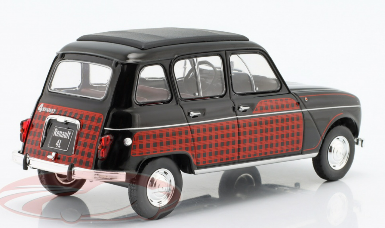 1/24 WhiteBox 1964 Renault 4L Parisienne (Black & Red) Car Model