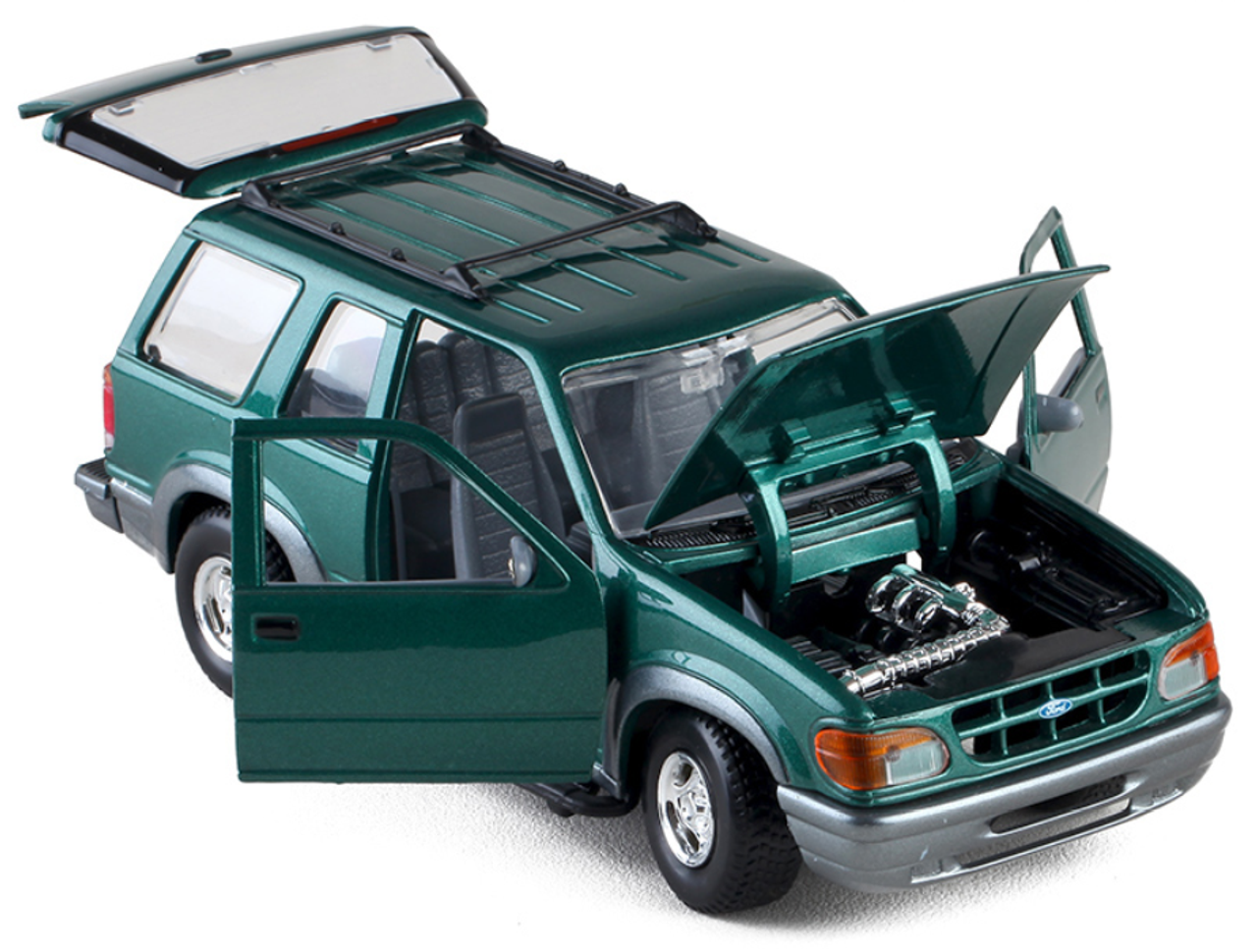 1/24 Ford Explorer (Green) Diecast Car Model (no box)