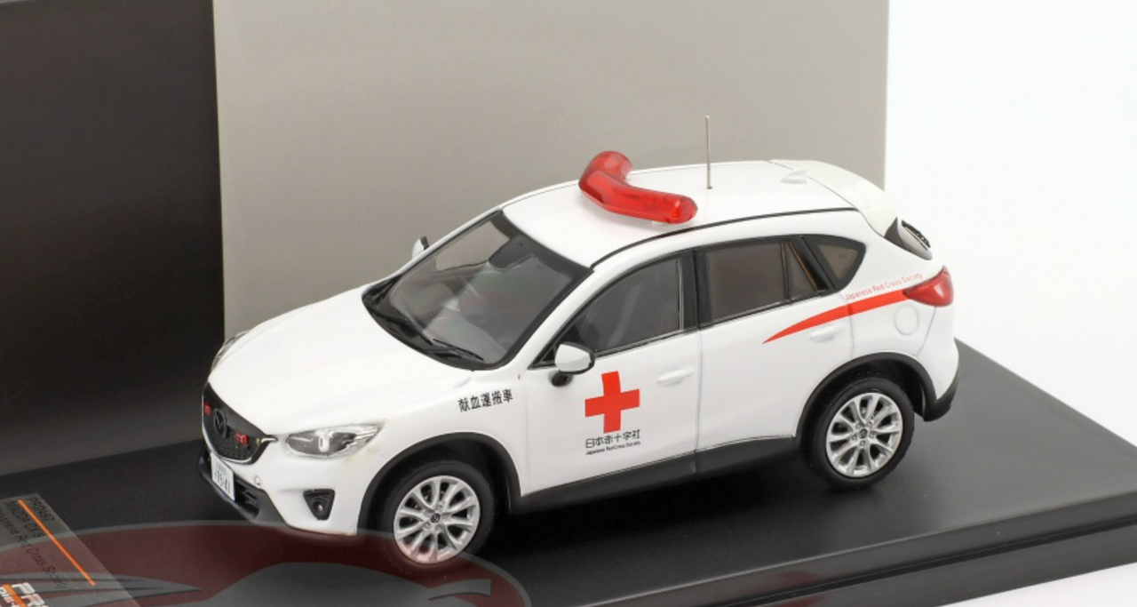1/43 Premium X Mazda CX-5 RHD Japanese Red Cross Society Car Model