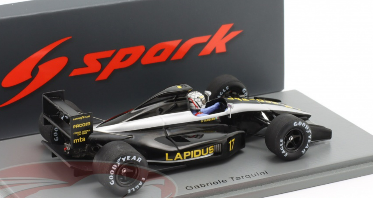 1/43 Spark 1990 Formula 1 Gabriele Tarquini AGS JH25 #17 Hungary GP Car Model