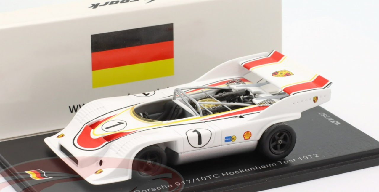 1/43 Spark 1972 Porsche 917/10 TC #1 Test Interserie Hockenheim Willi Kauhsen Car Model