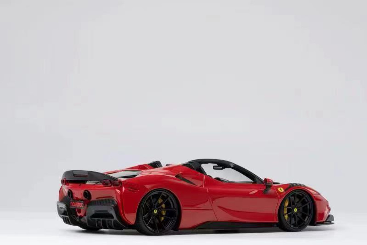 1/18 Runner Ferrari SF90 Spider Novitec (Red) Resin Car Model 