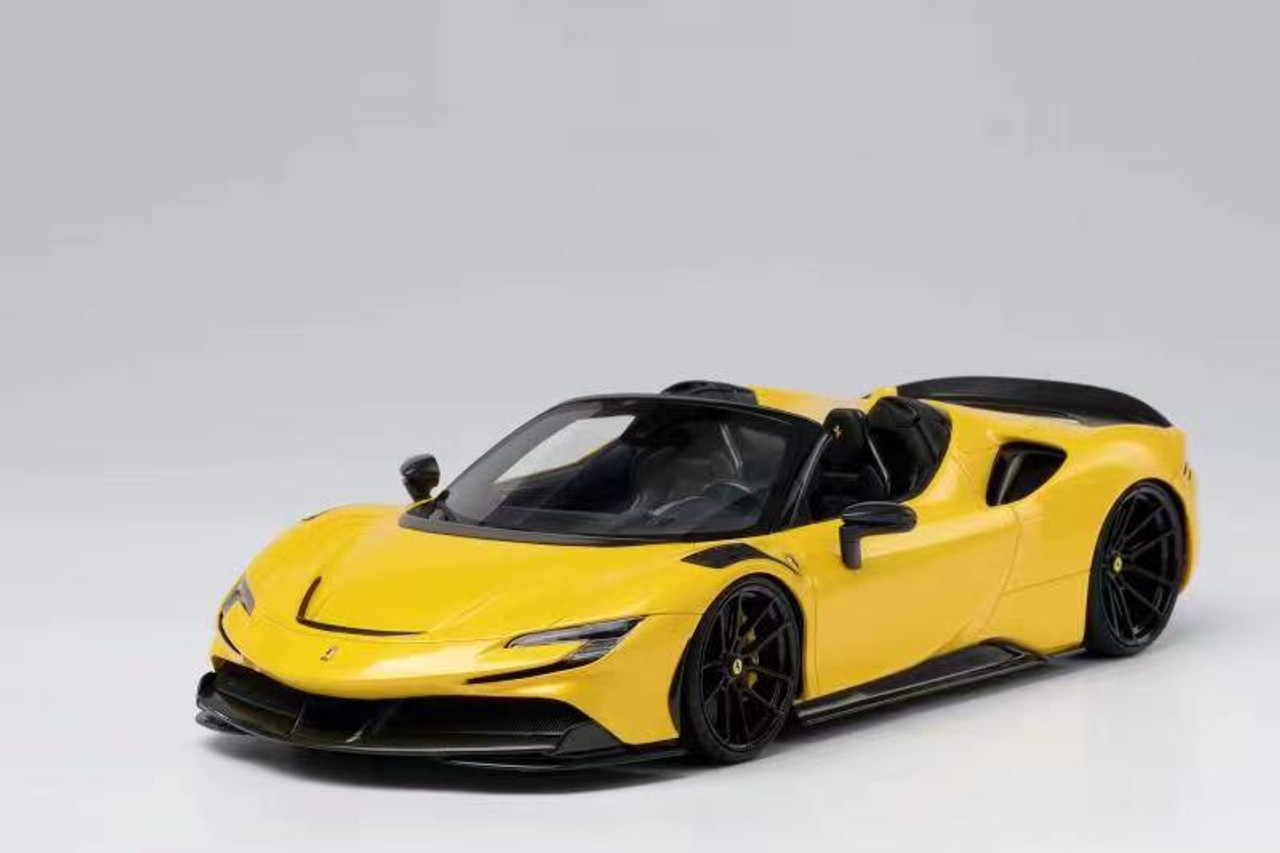 1/18 Runner Ferrari SF90 Spider Novitec (Yellow) Resin Car Model Limited 99  Pieces