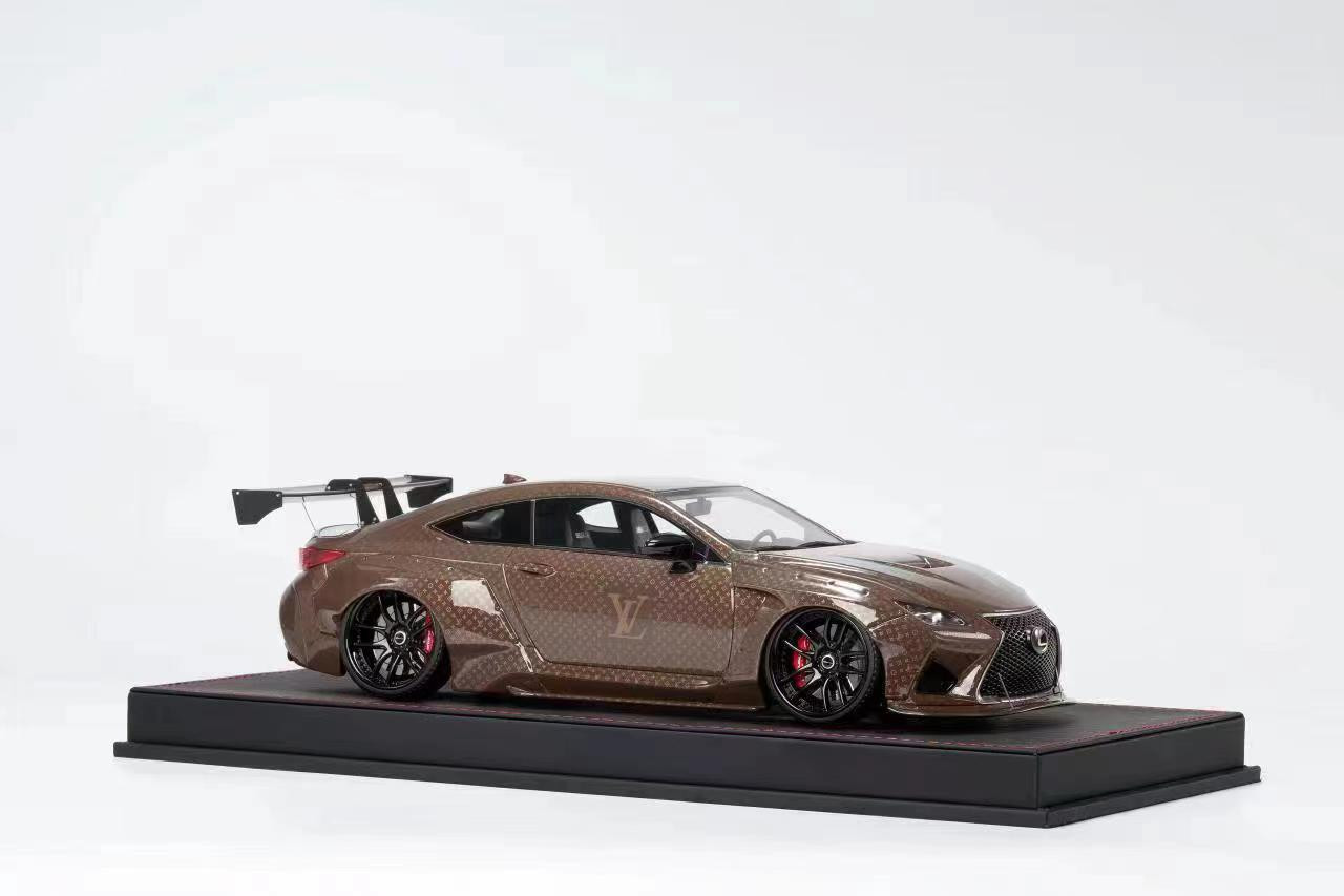 1/18 Runner Lexus RC F RCF Widebody Louis Vuitton Theme Resin Car Model Limited 20 Pieces