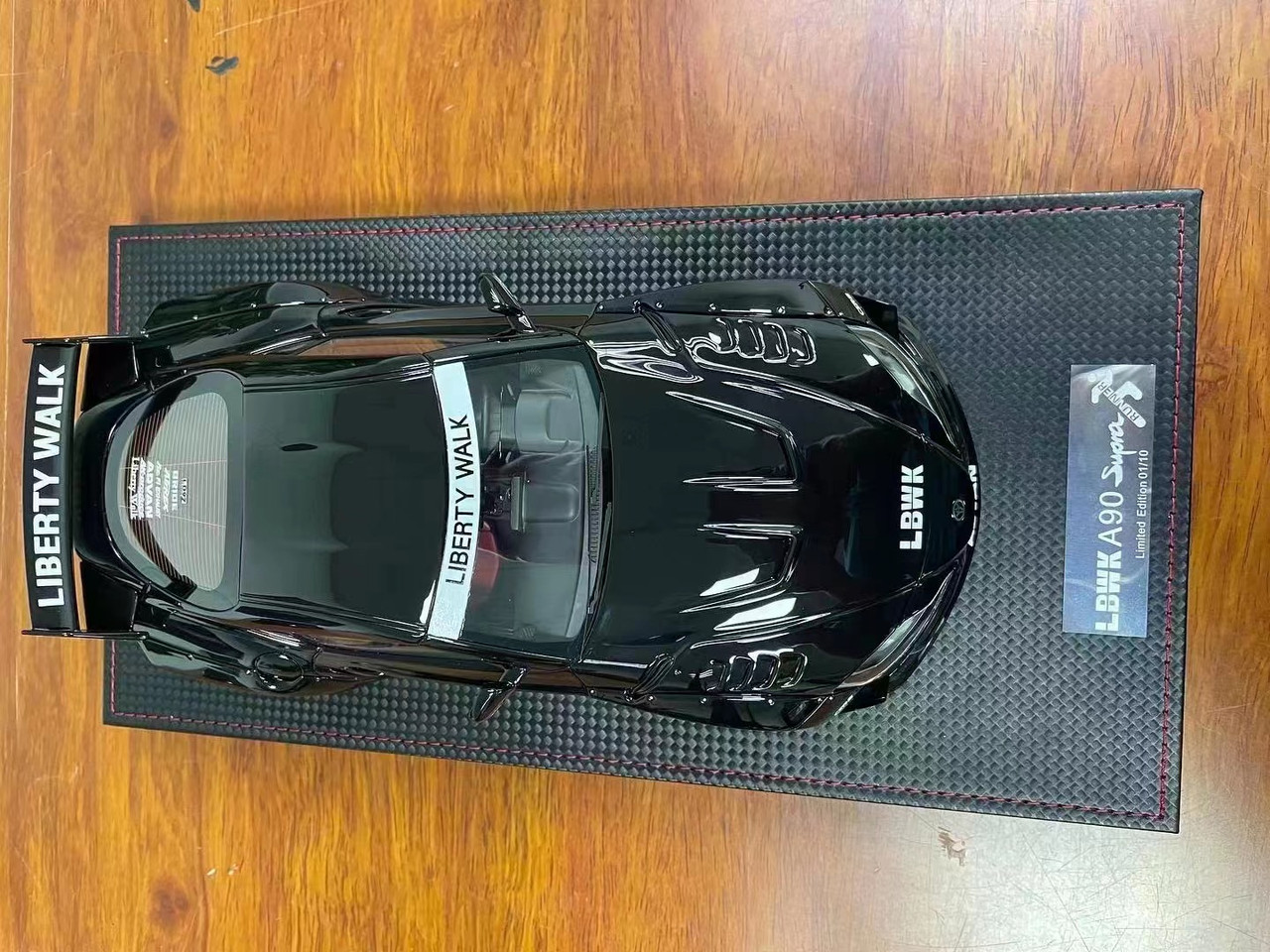 1/18 Runner Toyota Supra A90 Liberty Walk LB (Black) Resin Car Model Limited 20 Pieces