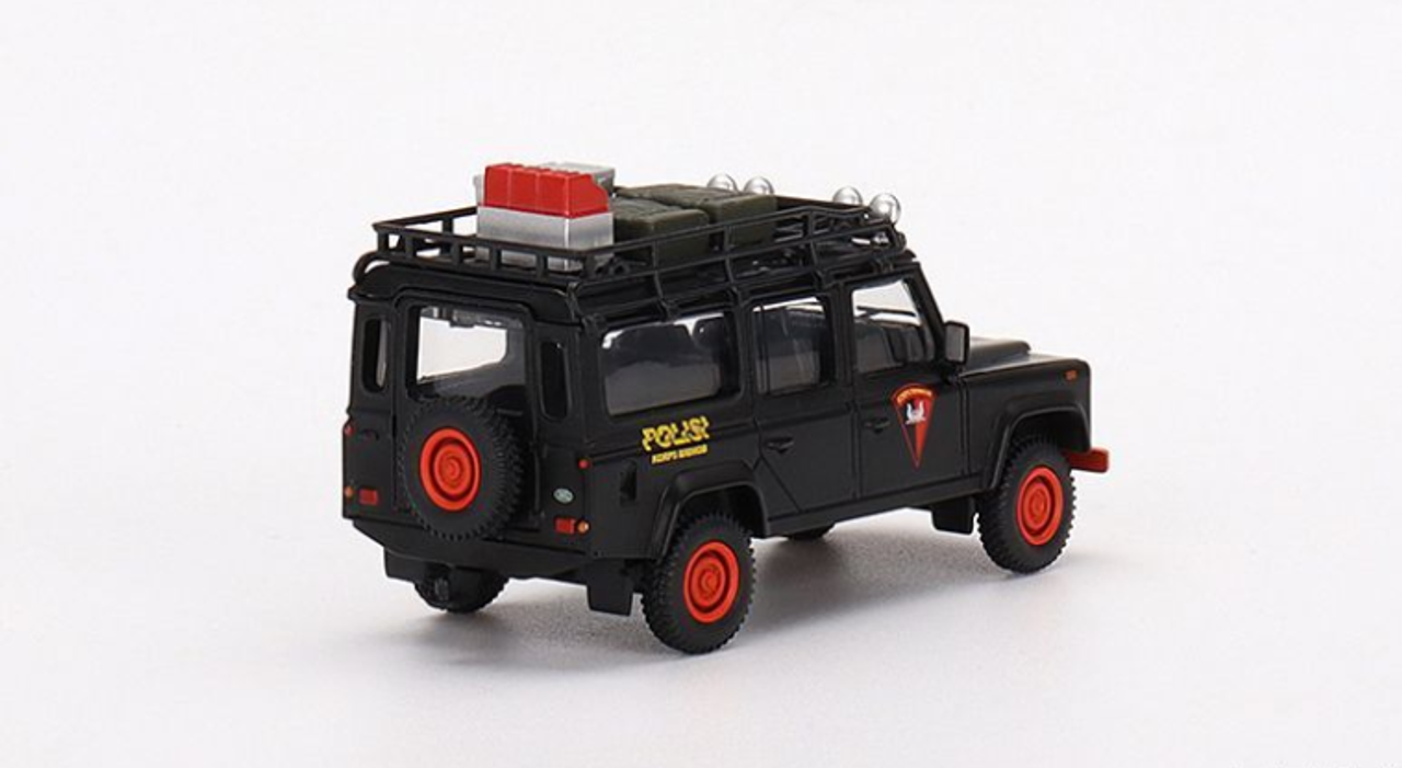 1/64 Mini GT Land Rover Defender 110 Mobile Brigade Corps (KORPS BRIMOB) - EMS Exclusive Diecast Car Model