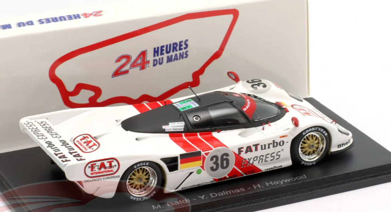 1/43 Spark Dauer 962 LM No.36 Winner 24H Le Mans 1994 M. Baldi - Y. Dalmas - H. Haywood Car Model