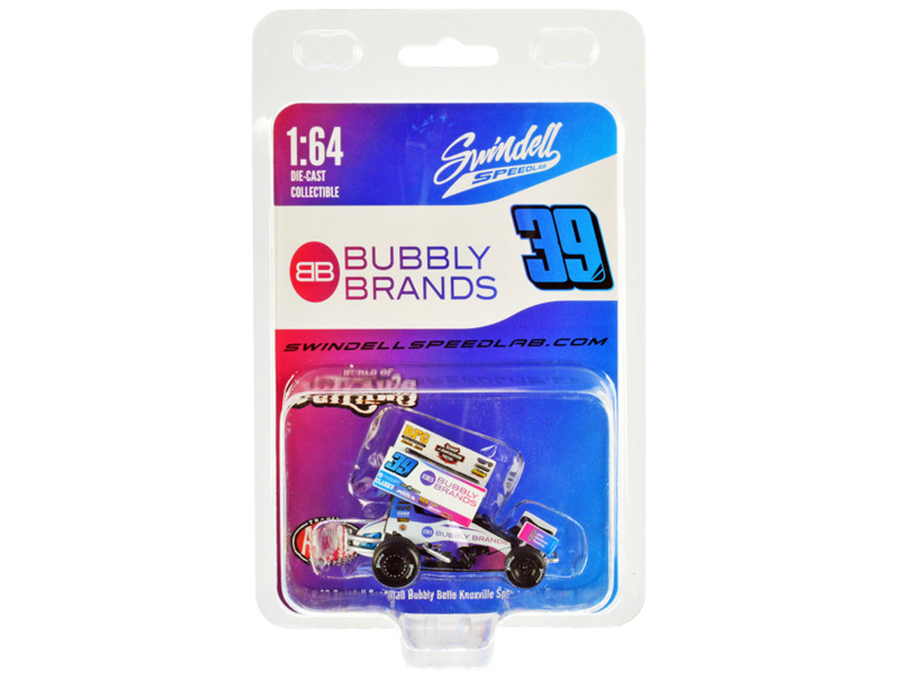 Winged Sprint Car #39 Sammy Swindell "Bubbly Brands" Swindell Speedlab "World of Outlaws" (2022) 1/64 Diecast Model Car by ACME