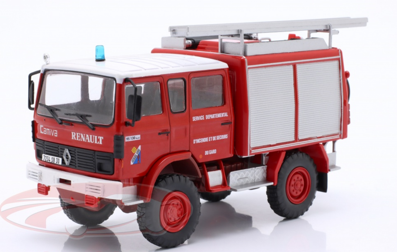 1/43 Altaya Renault VI 95.130 4x4 FPT Fire Department Car Model