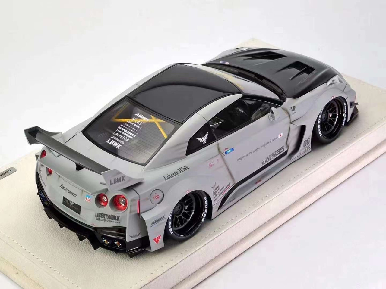 HOTお買い得MAKE UP EML002A 1/18 Liberty Walk LB WORKS R35 GT-R GT Wing Ver Titanium Silver メイクアップ　リバティウォーク　LB ワークス 乗用車