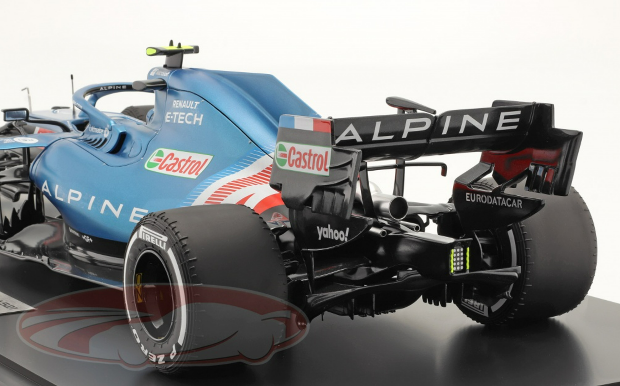 1/8 HC Models 2021 Formula 1 Esteban Ocon Alpine A521 #31 Winner Hungary GP Car Model Limited 10 Pieces