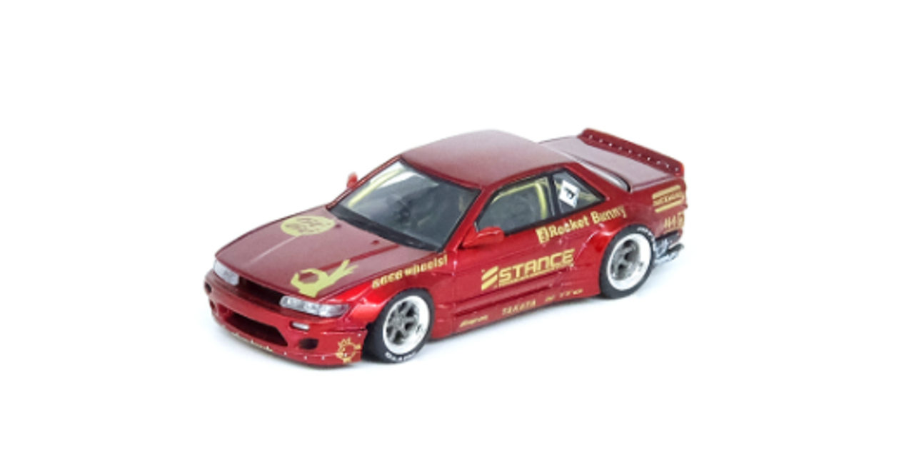 1/64 INNO Nissan SILVIA S13 (V2) PANDEM / ROCKET BUNNY Red Metalic