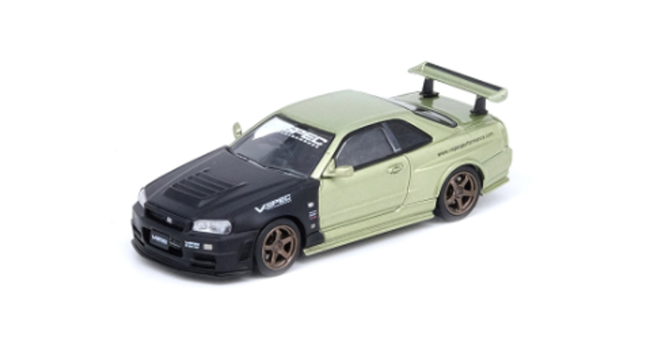 1/64 INNO NISSAN SKYLINE GT-R (R34) M-SPEC NUR Tuned by NISMO OMORI FACTORY