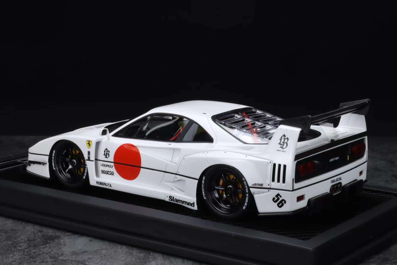 1/18 VIP Scale Models Ferrari F40 LB-Works Liberty Walk LBWK-F40 (White)  Resin Car Model Limited 99 Pieces