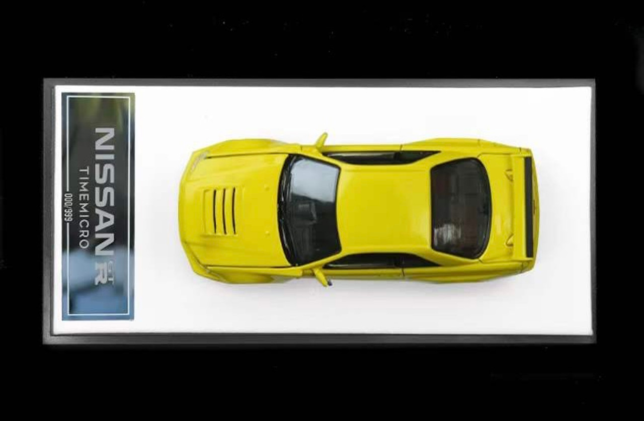 1/64 Time Micro Nissan Skyline GT-R GTR R34 (Yellow) Diecast Car Model
