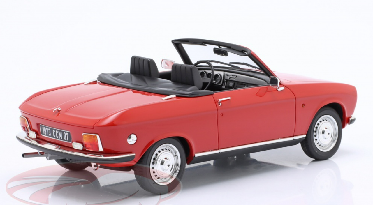 1/18 Cult Scale Models 1973 Peugeot 304 Convertible (Red Metallic) Car Model