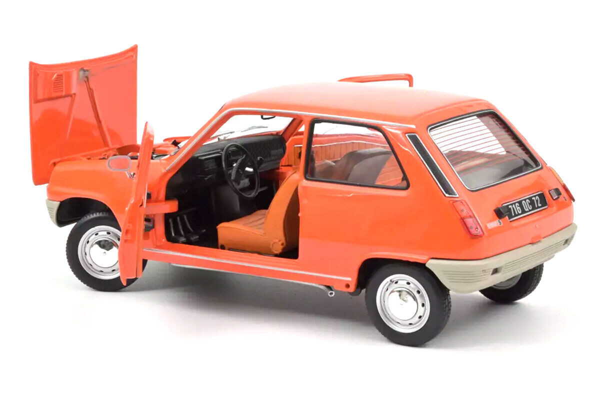 1/18 Norev 1972 Renault 5 (R5) (Orange) Diecast Car Model 1/18 Norev 1972 Renault 5 (R5) (Orange) Diecast Car Model