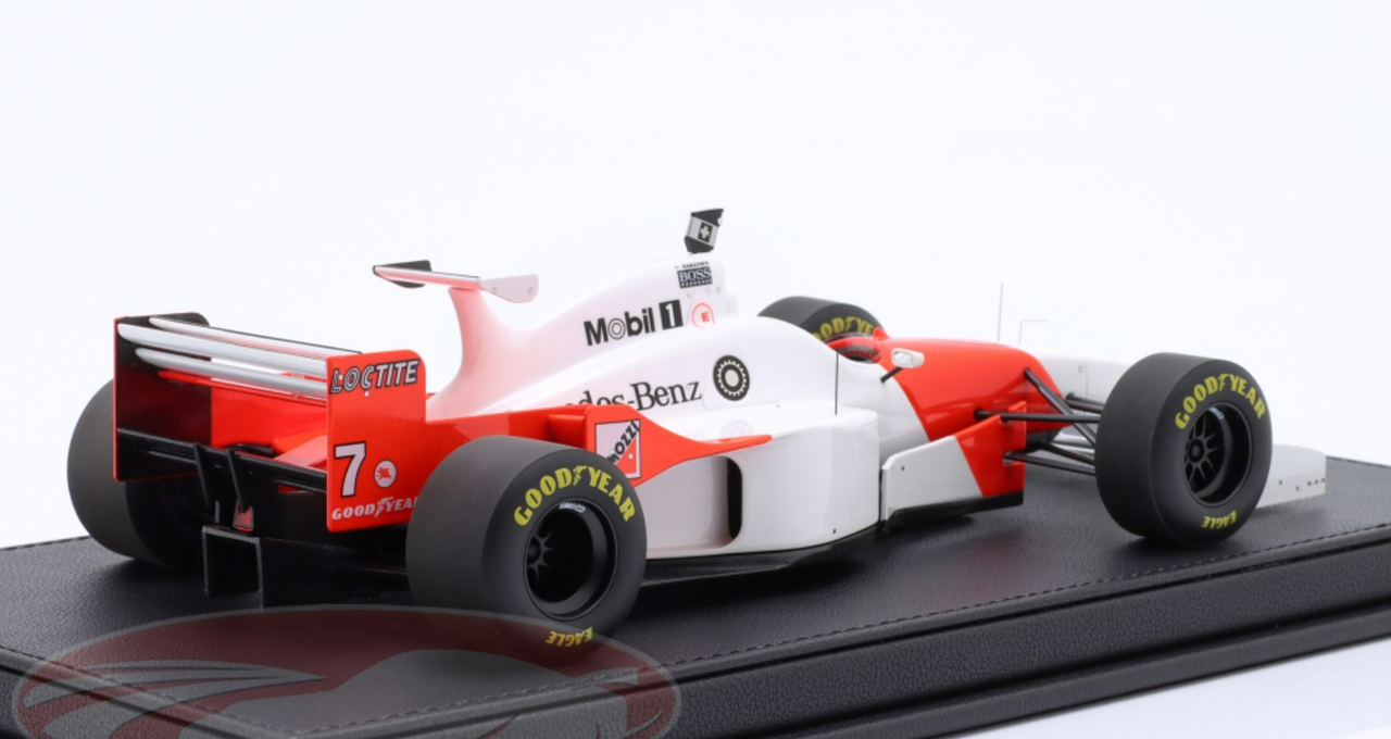 1/18 GP Replicas 1996 Formula 1 Mika Häkkinen McLaren MP4/11 #7 6th Monaco GP Car Model