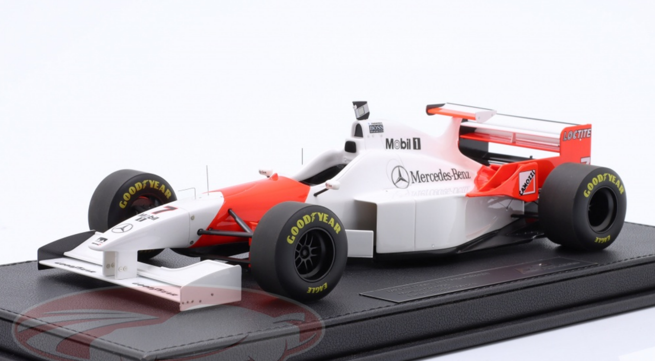 1/18 GP Replicas 1996 Formula 1 Mika Häkkinen McLaren MP4/11 #7 6th Monaco GP Car Model