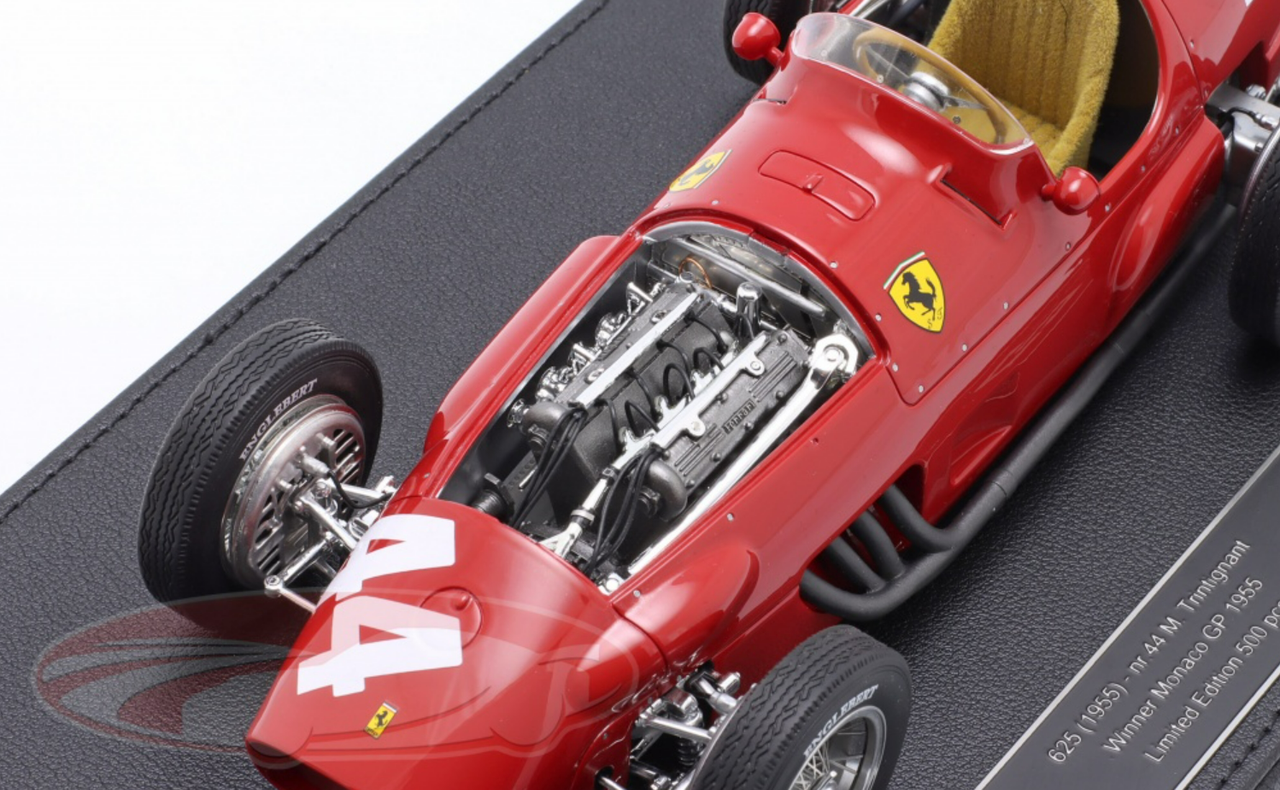 1/18 GP Replicas 1955 Formula 1 Maurice Trintignant Ferrari 625F1 #44 Winner Monaco GP Car Model