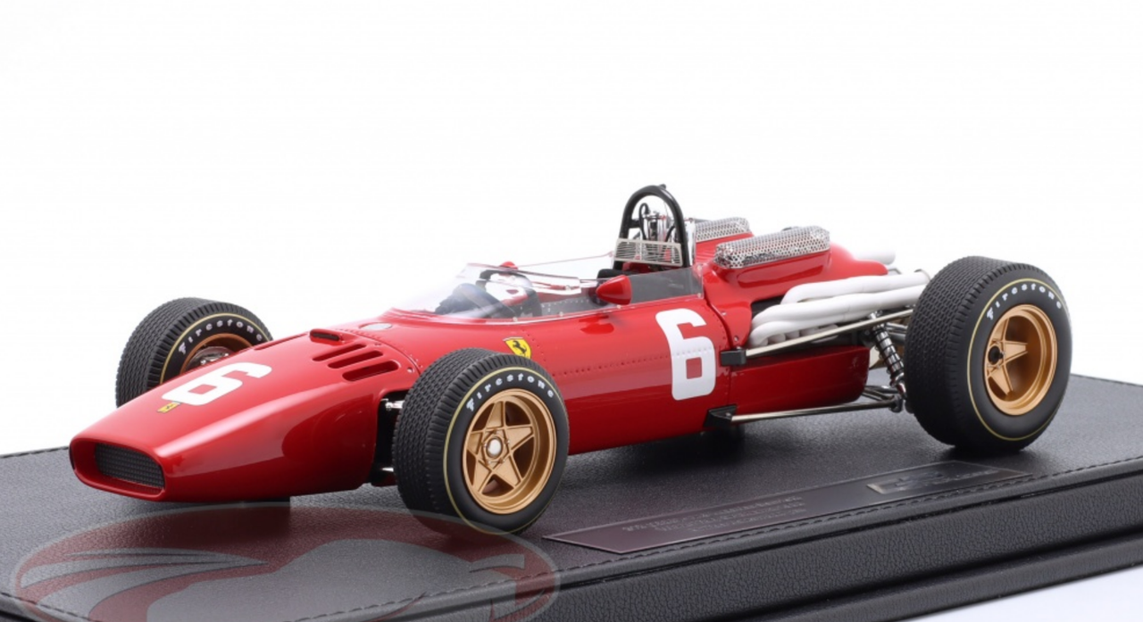 1/18 GP Replicas 1966 Formula 1 Ludovico Scarfiotti Ferrari 312 #6 Winner Italian GP Car Model