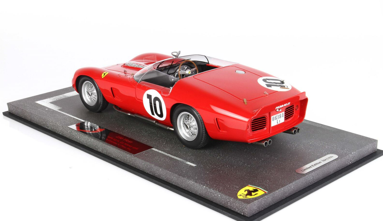1/18 BBR 1961 Ferrari 250 TRI 24h Le Mans Gendebien And P.Hill Resin Car Model Limited