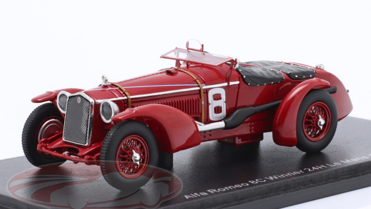 ミニカー 1/43 Alfa Romeo 8C Competizione/ Spark 1/43 Spark 1932 Alfa Romeo 8C 2300 MM #8 Winner 24h LeMans R
