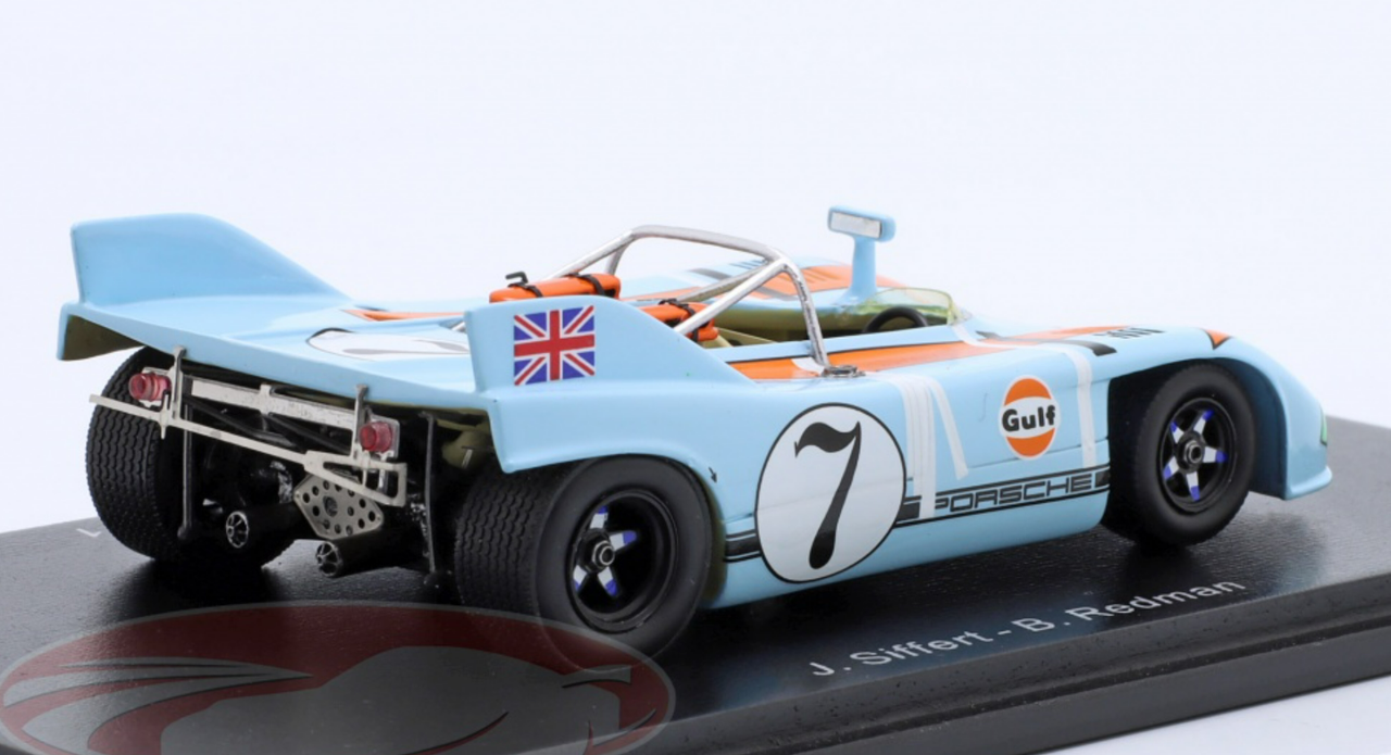 1/43 Spark 1971 Porsche 908/03 Gulf #7 Targa Florio J. W. Automotive Engineering Jo Siffert, Brian Redman Car Model