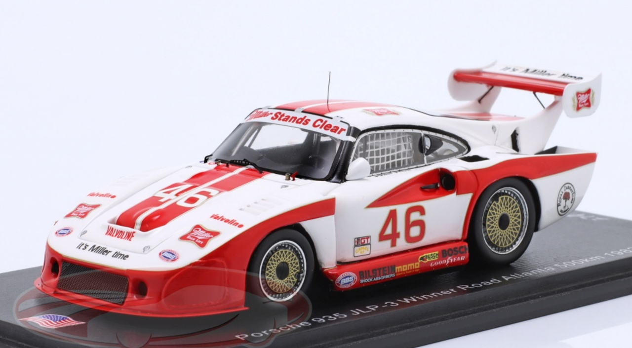 1/43 Spark 1982 Porsche 935 JLP-3 #46 Winner 500km Road Atlanta JLP Racing John Paul, John Paul Jr. Car Model