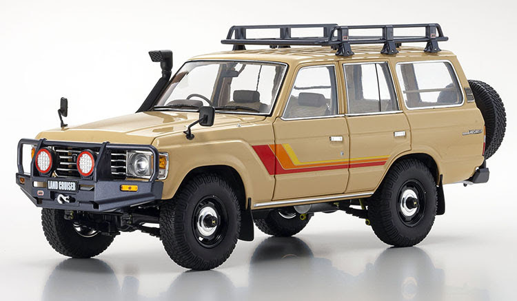 1/18 Kyosho Toyota Land Cruiser 60 (Beige) Diecast Car Model