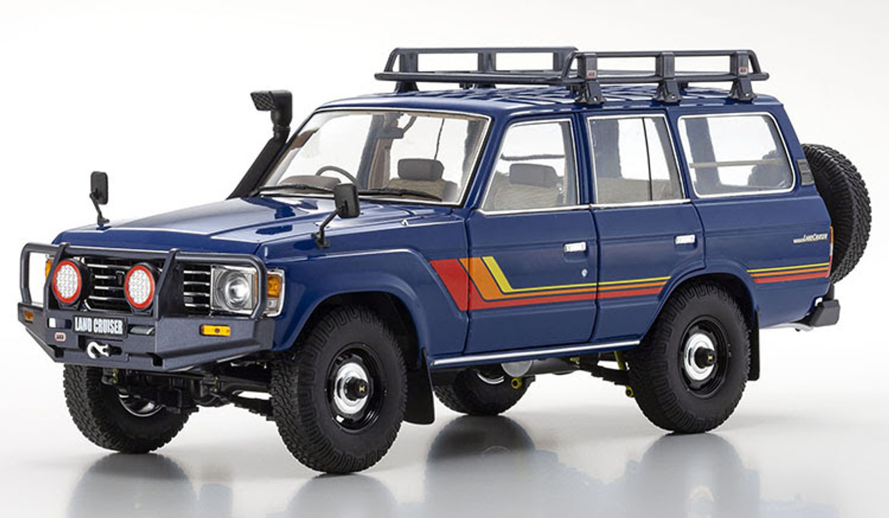 1/18 Kyosho Toyota Land Cruiser 60 (Blue) Diecast Car Model