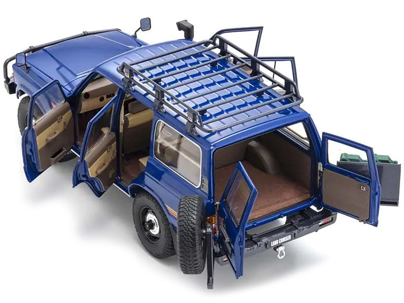 1/18 Kyosho Toyota Land Cruiser 60 (Blue) Diecast Car Model