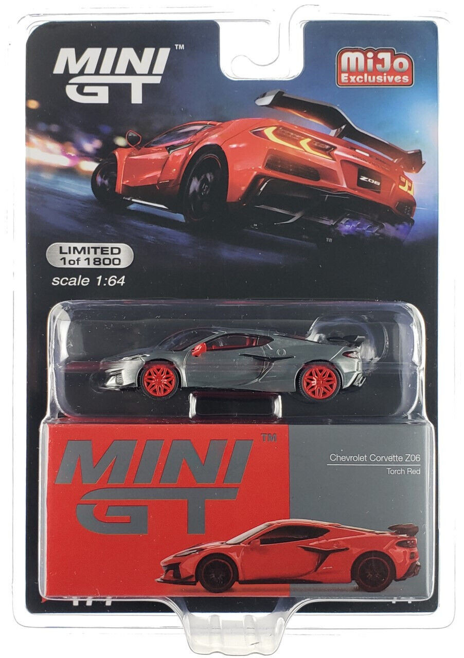 MINI GT 2023 シボレー コルベット Z06 チェイスカー CHASE CAR 1/64 Mini GT 2023 Chevrolet Corvette Z06 (Silver