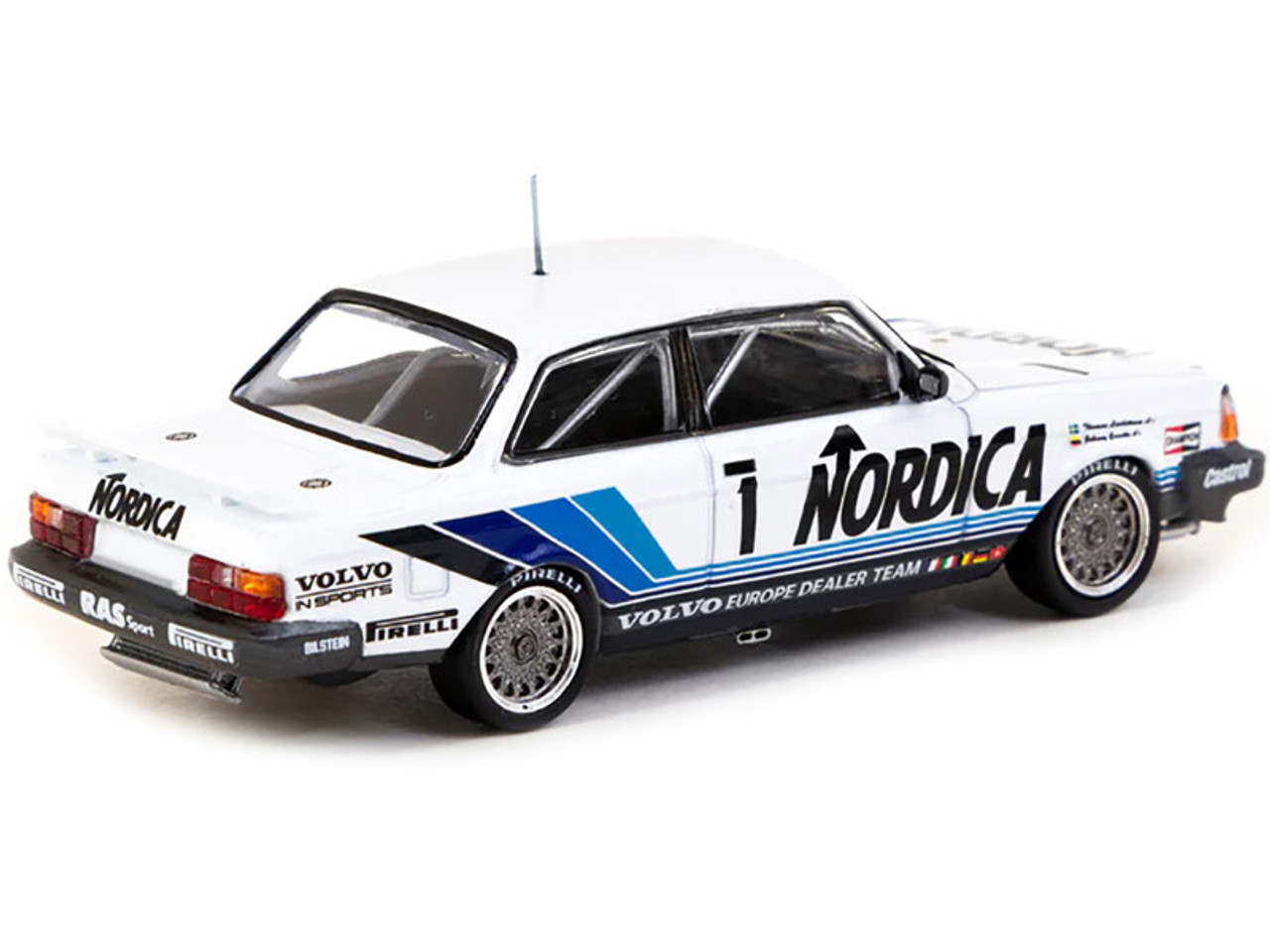 1/64 Tarmac Works Volvo 240 Turbo ETCC Zolder 1986 Winner Diecast Car Model