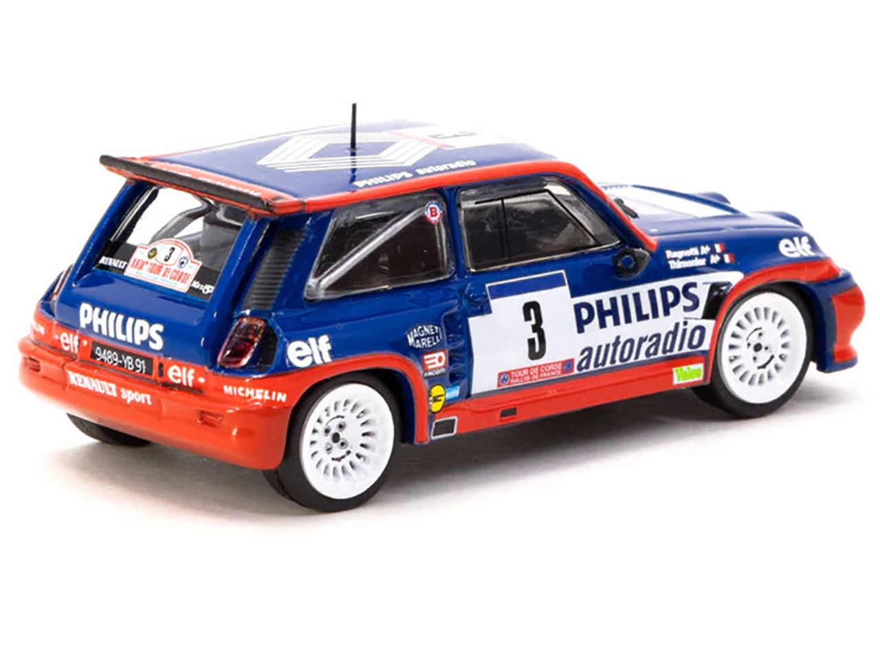 1/64 Tarmac Works Renault 5 MAXI Turbo 1985 Winner Diecast Car Model