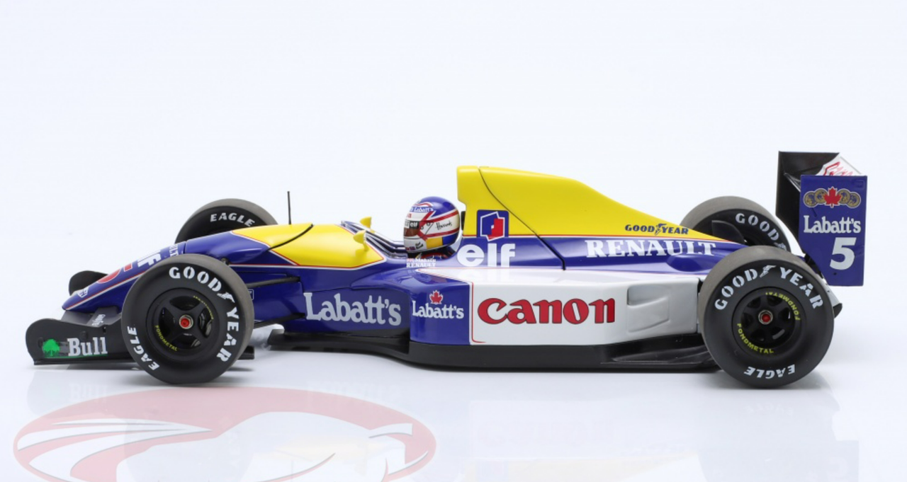 1/18 Minichamps 1992 Formula 1 Nigel Mansell Williams FW14B #5 World Champion Car Model