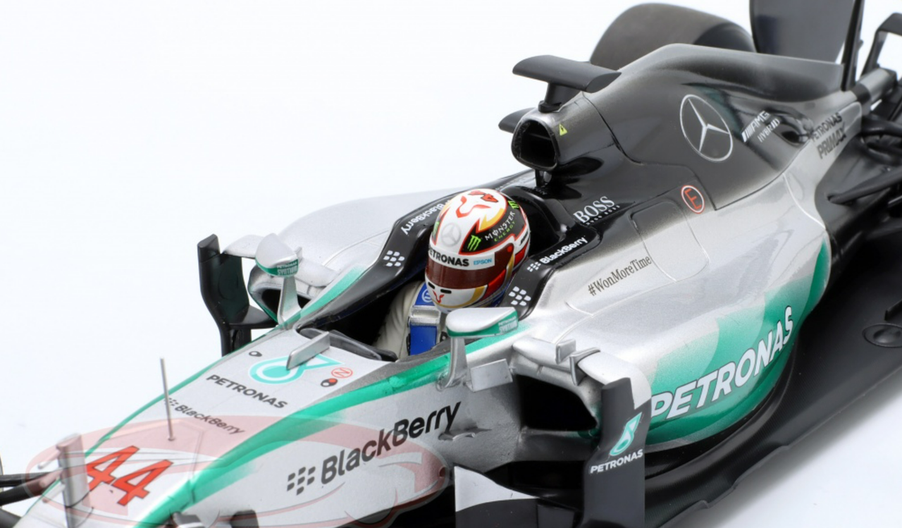 1/18 Minichamps 2015 Formula 1 Lewis Hamilton Mercedes AMG W06 #44 Winner USA GP Formula 1 World Champion Car Model