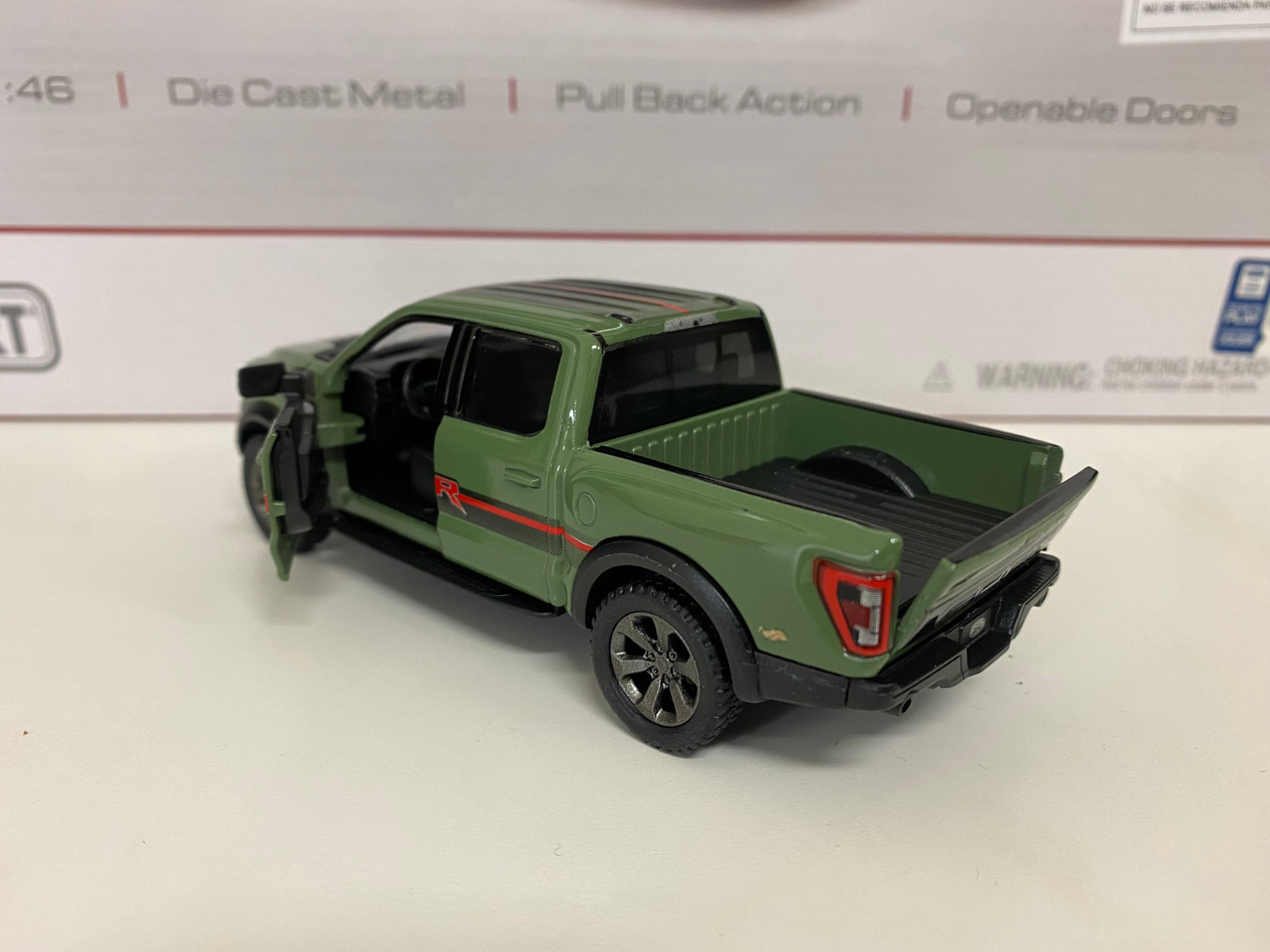 N 1/46 2022 Ford F-150 Raptor with Livery (Green) Diecast Car