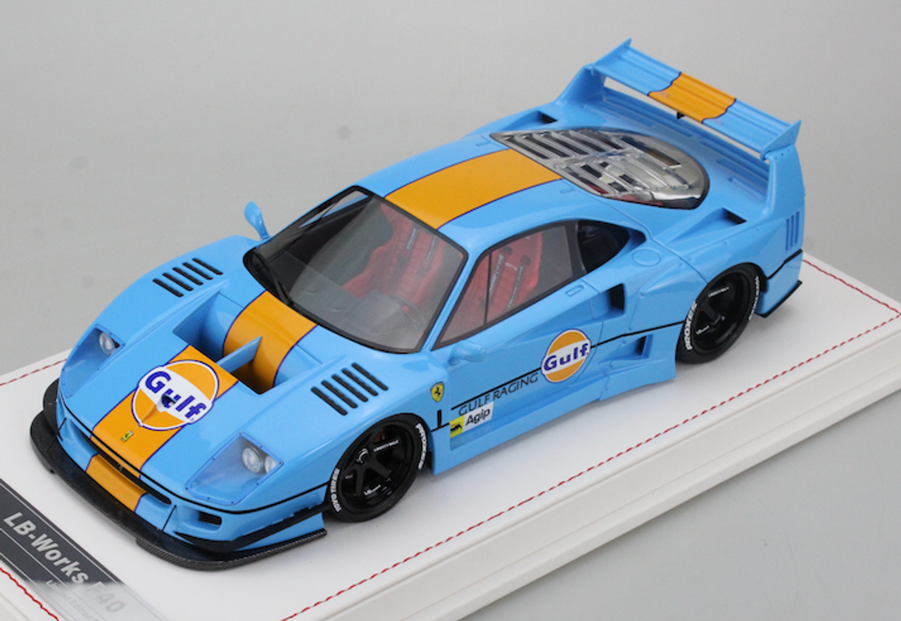 1/18 Ivy Ferrari F40 LB-Works Liberty Walk LBWK-F40 (Gulf Edition) Resin Car Model Limited 69 Pieces