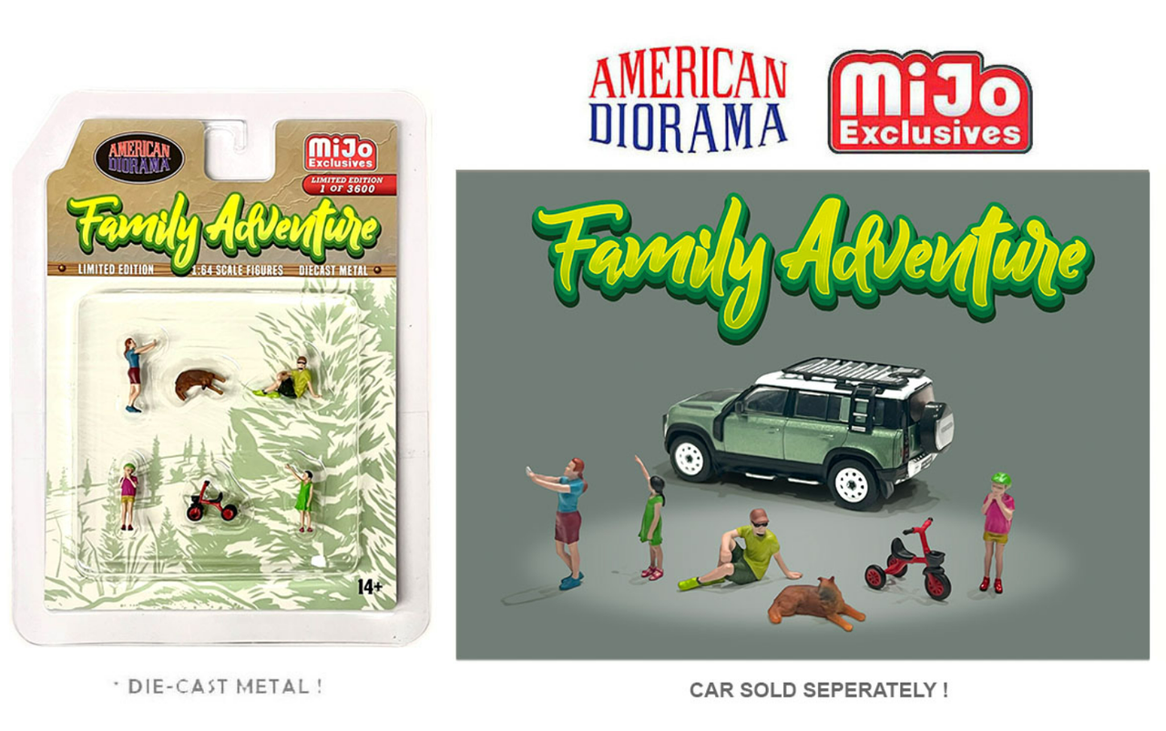 1/64 American Diorama Family Adventure Figure Set