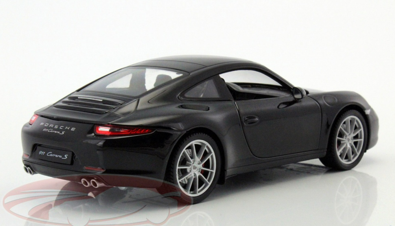 1/24 Welly Porsche 911 (991) Carrera S (Black) Diecast Car Model